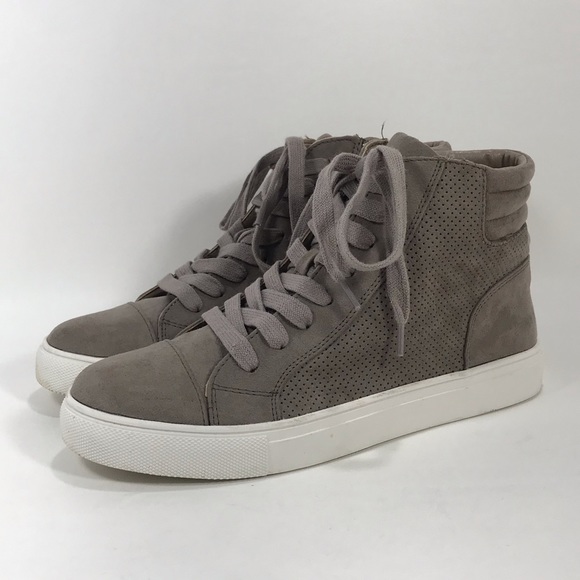 steve madden grey high top sneakers